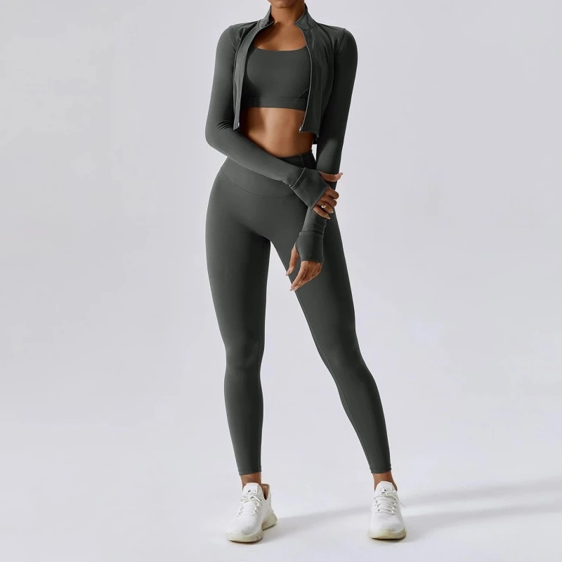 Workout Clothing Vendors, Long Sleeve Yoga Crop Top Bulk, Sports Bra Manufacturer