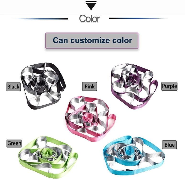 Wholesale Yoga Props, Polyester Yoga Stretching Belts Wholesale, OEM Yoga Strap Manufacturer